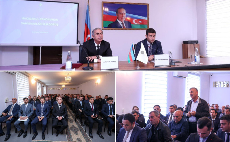 Hacıqabulda sahibkarlarla görüş keçirilib 