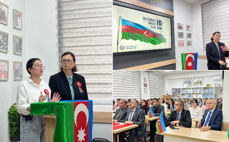 BDU-da Müstəqilliyin Bərpası Gününə həsr edilmiş xüsusi dərs 