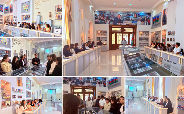 Əcnəbi tələbələr ADPU-nun Heydər Əliyev Mərkəzi ilə tanış olublar 