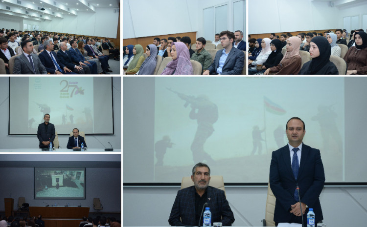 İlahiyyat İnstitutunda şəhidin həyatından bəhs edən “Rəşadətli ömür” filmi nümayiş olunub 