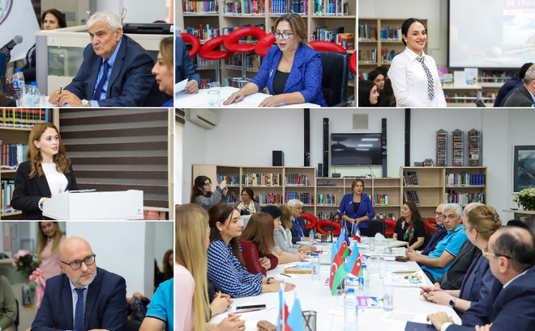 ADU-da Fransız dili üzrə yeni çap olunmuş dərslik və dərs vəsaitlərinin təqdimatı olub 