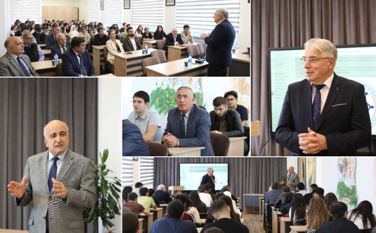 BDU məzunu, Nobel Sülh mükafatçısı Bəxtiyar Siracov tələbələrlə görüşüb 