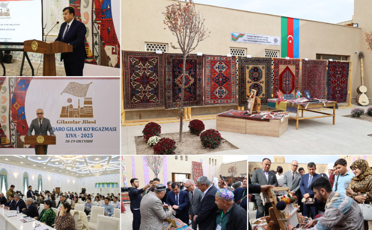 Özbəkistanın qədim Xivə şəhərində keçirilən “Xalçaların parıltısı” sərgi-festivalında Azərbaycan da iştirak edib 