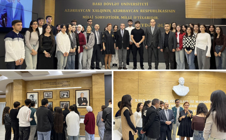 BDU tələbələri Heydər Əliyev muzeyində 