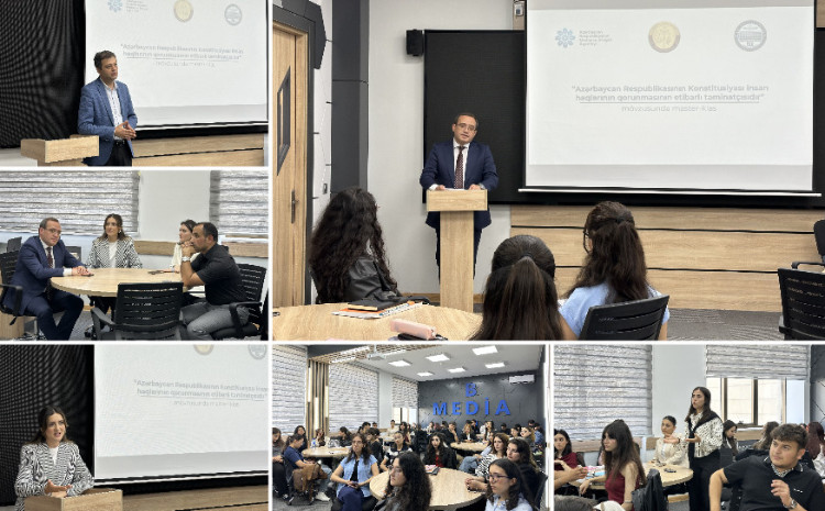 BDU-da MEDİA və Məhkəmə Hüquq Şurasının birgə təşkilatçılığı ilə ustad dərsi 