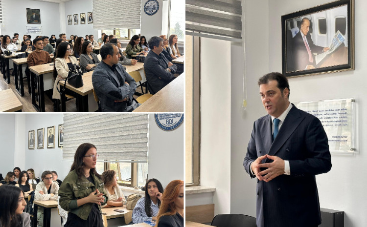 BDU-nun Jurnalistika fakültəsində Əməkdar jurnalist Emin Musəvi ilə görüş 