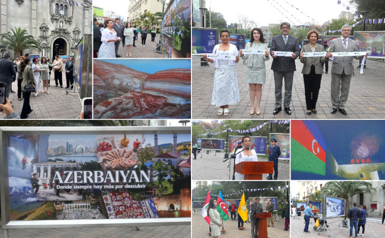 Limanın mərkəzi parkında “Azərbaycanı kəşf et” adlı fotosərginin açılışı keçirilib 