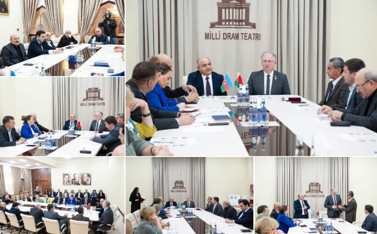 Belarusun Yanka Kupala Teatrının baş direktoru Aleksandr Şestakov Azərbaycanda səfərdə olub 