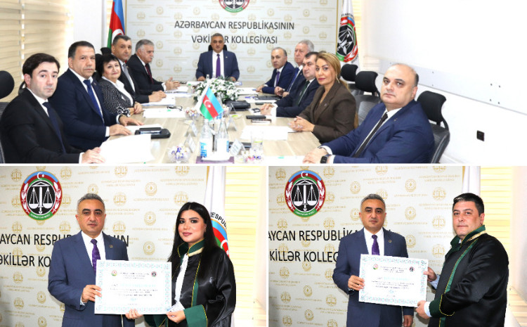 Vəkillər Kollegiyası Rəyasət Heyətinin növbəti iclası keçirilib 