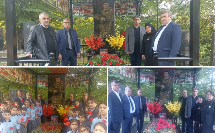 BDU-nun şəhid məzunu Şəhriyar Həbibinin məzarı ziyarət olunub 