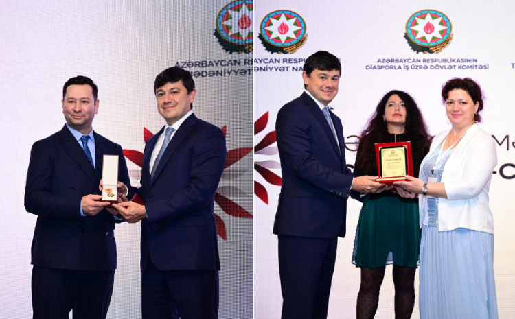 Azərbaycan Mədəniyyət Elçilərinin I Forumunda diaspor nümayəndələri təltif olunub 