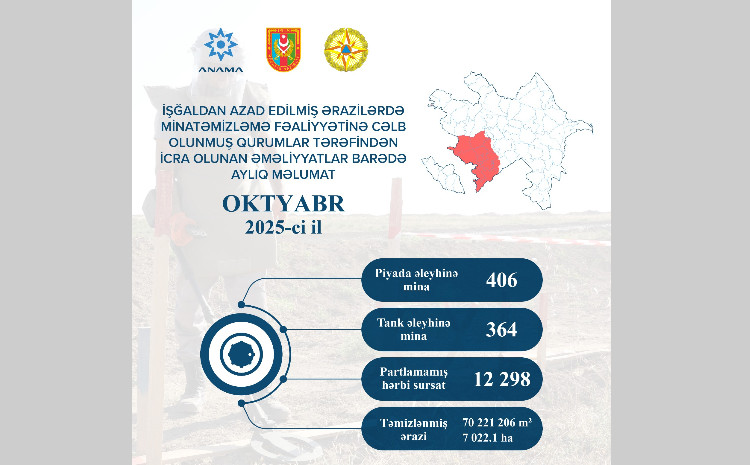 ANAMA: 770 mines and 12,298 UXOs neutralized last month 