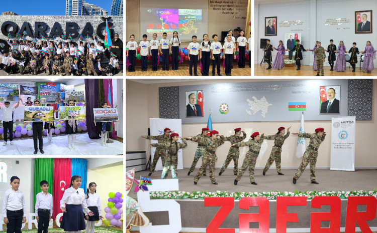 Təhsil müəssisələrində Zəfər Günü qeyd olunub 