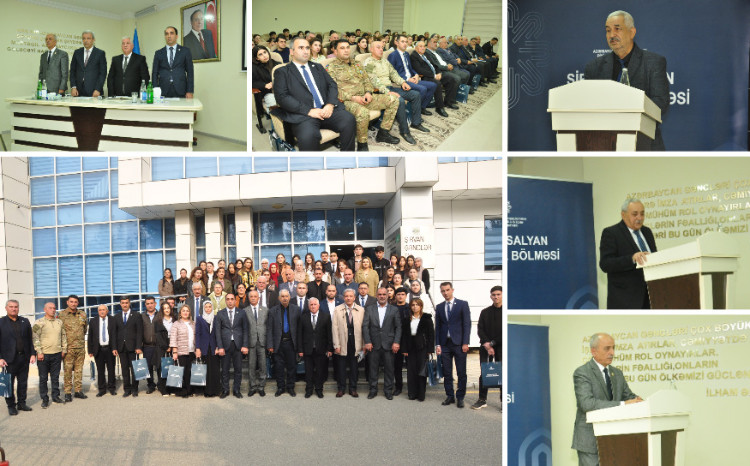 Şirvan şəhərində “Şanlı Zəfər - tariximiz, qürurumuz” mövzusunda konfrans keçirilib 