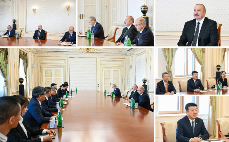 Ильхам Алиев принял делегацию китайской компании China Datang Corporation Ltd. 