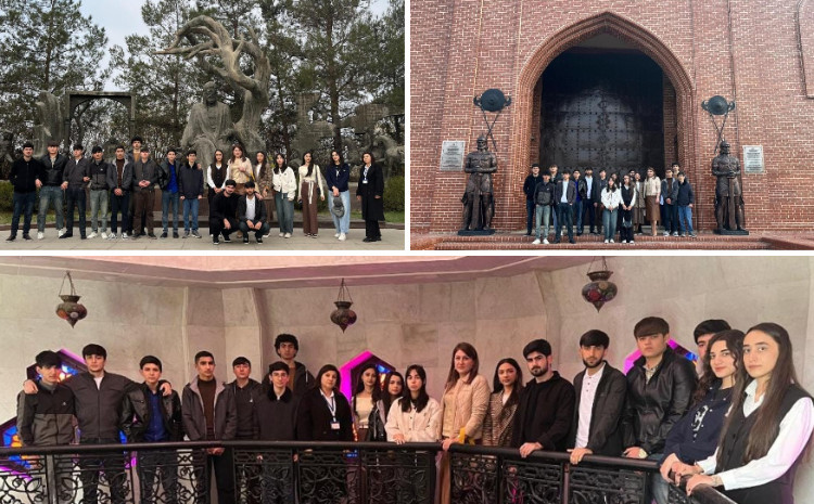 ADAU tələbələri Nizami Gəncəvi məqbərəsini və “Qala Qapıları” muzey kompleksini ziyarət ediblər 