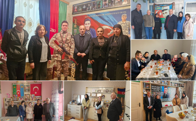 ADPU-nun Şəki filialının rəhbərliyi şəhid ailələrini ziyarət edib 