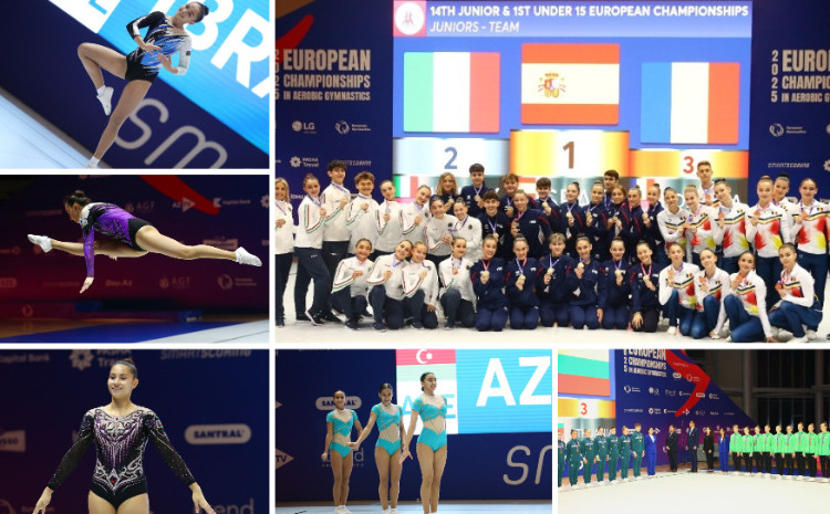 Gəncədə keçirilən Aerobika Gimnastikası üzrə Avropa Çempionatı uğurla davam edir 