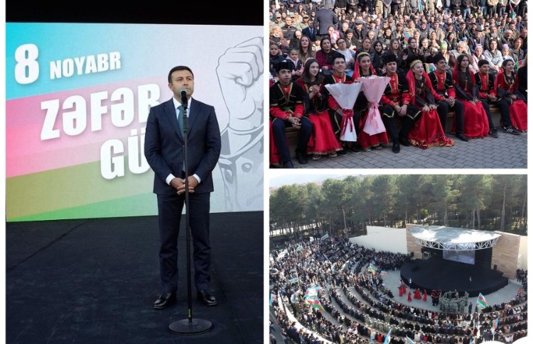 Gədəbəydə “8 Noyabr - Zəfər Günü” münasibətilə bayram konserti təşkil edilib 