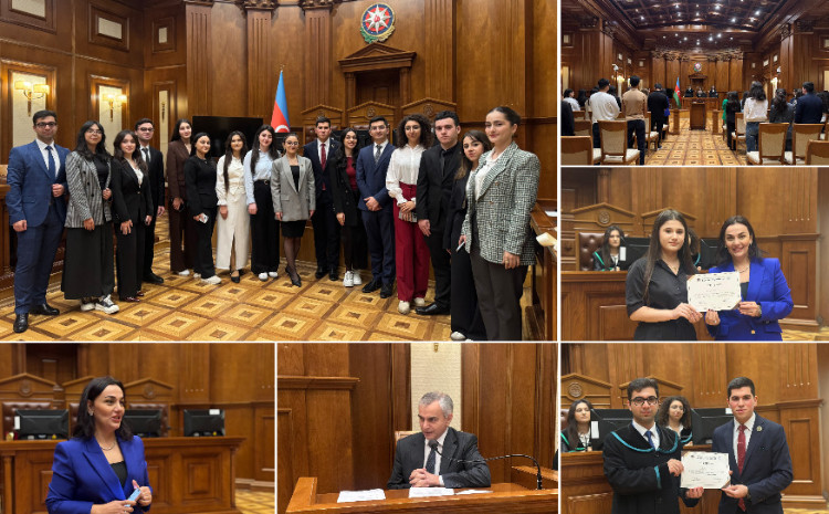 BDU könüllülərinin təşkilatçılığı ilə keçirilən Mülki Məhkəmə Simulyasiyası başa çatıb 