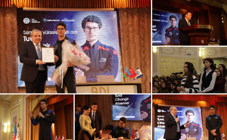 В БГУ побывал турецкий астронавт Тува Джихангир Атасевер 