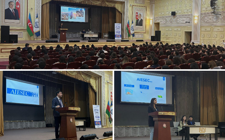 BDU tələbələri “AIESEC Azərbaycan” beynəlxalq gənclər təşkilatının fəaliyyəti barədə məlumatlandırılıb 