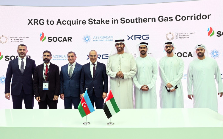 XRG-nin “Cənub Qaz Dəhlizi” Qapalı Səhmdar Cəmiyyətində pay əldə etməsinə dair Əsas Şərtlərlə bağlı Razılaşma imzalanıb 