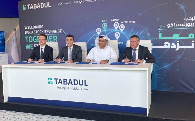 Milli Depozit Mərkəzi, Bakı Fond Birjası və Azər Türk Bank ASC  Tabadul Ticarət Mərkəzinə qoşulmaq üçün Əbu-Dabi Birjası ilə kollektiv saziş imzalayıb 
