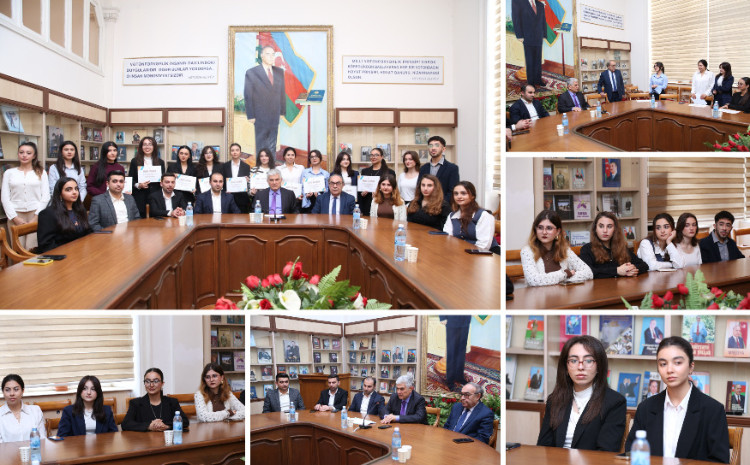 ADPU rektoru universitetin media könüllüləri ilə görüşüb 