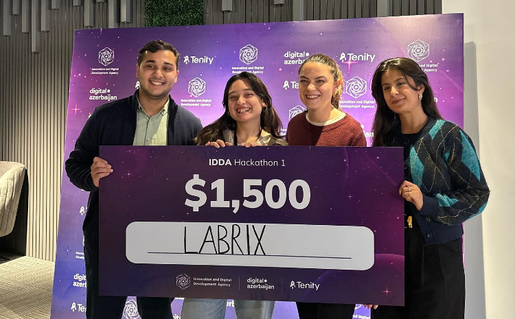 Qərbi Kaspi Universitetinin komandası hakatonda ll yerə layiq görüldü və 1500$ mükafat qazandı 