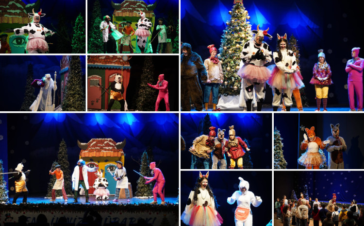 Şəki Dövlət Dram Teatrında "İnəkgül və Şimşəkgülün yeni il macərası" adlı nağıl-tamaşanın nümayişinə başlanılıb 