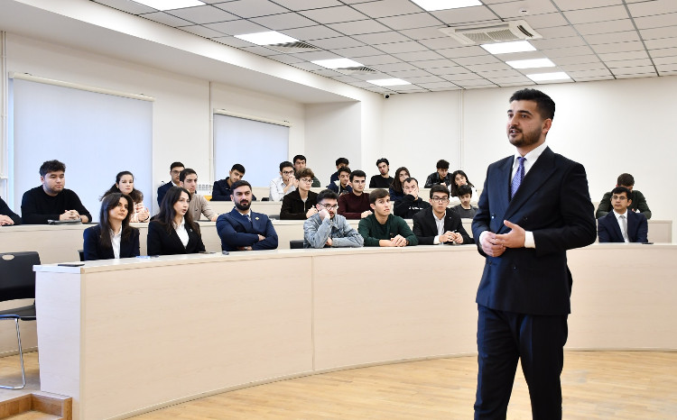 Representatives of the Baku Stock Exchange (BSE) participated Meet with Students at Karabakh University 