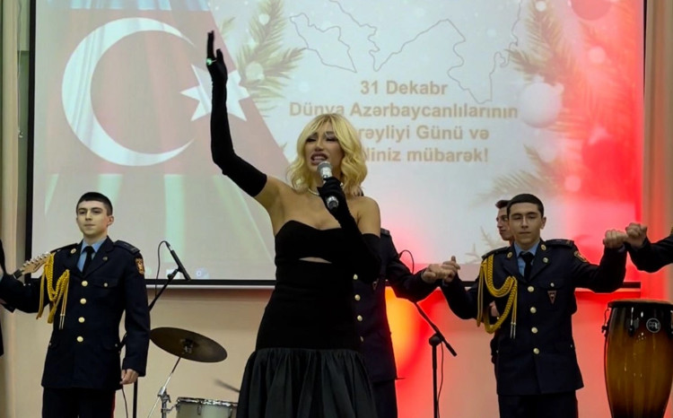 Röya Ayxanın Cəmşid Naxçıvanski adına Hərbi Liseydə yeni il öncəsi xüsusi konserti keçirilib - VİDEO