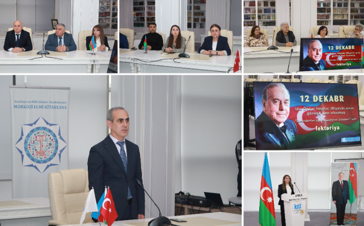MEK-də Ulu Öndər Heydər Əliyevin anım gününə həsr olunmuş lektoriya keçirilib 