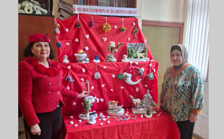 Kitabxanada Fəxri oxucunun Yeni ilə həsr olunmuş sərgisi açıldı 