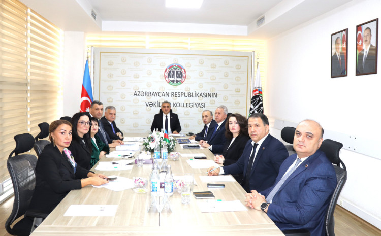 Vəkillər Kollegiyası Rəyasət Heyətinin növbəti iclası keçirilib 