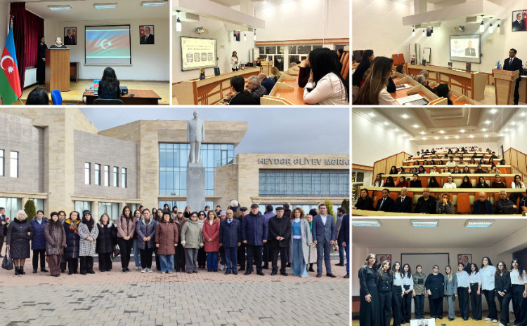 Pedaqoji Universitetdə Ümumilli Liderin anım gününə həsr edilmiş silsilə tədirlər keçirilib 