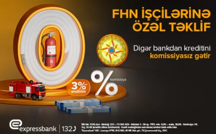 FHN işçilərinə KOMİSSİYASIZ kredit təklifi 