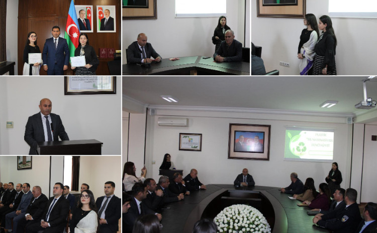 ADPU tələbələri Naxçıvanda “Plastik Reinkarnasiyası: İkinci Həyat” mövzusunda seminar keçiblər 