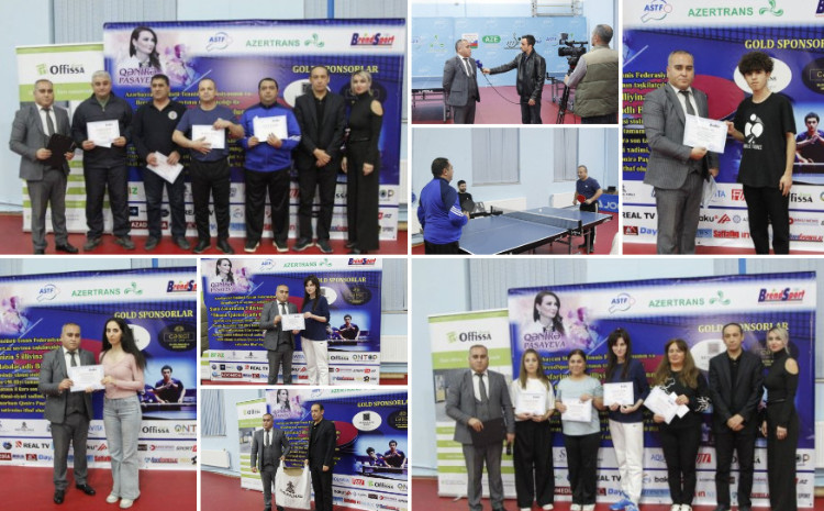 "İlhamlı Qələbələr adlı Böyük Qayıdış" festivalı çərçivəsində xüsusi stolüstü tennis turniri keçirilib 