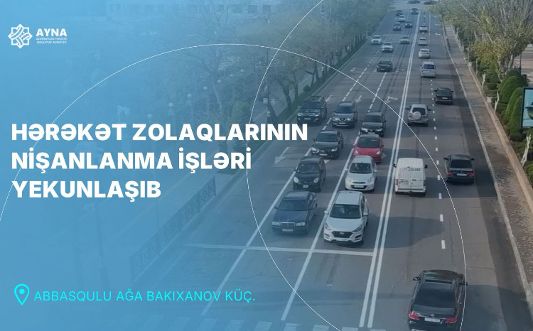 Bakıda küçədə nəqliyyat axını yaxşılaşdırıldı - VİDEO