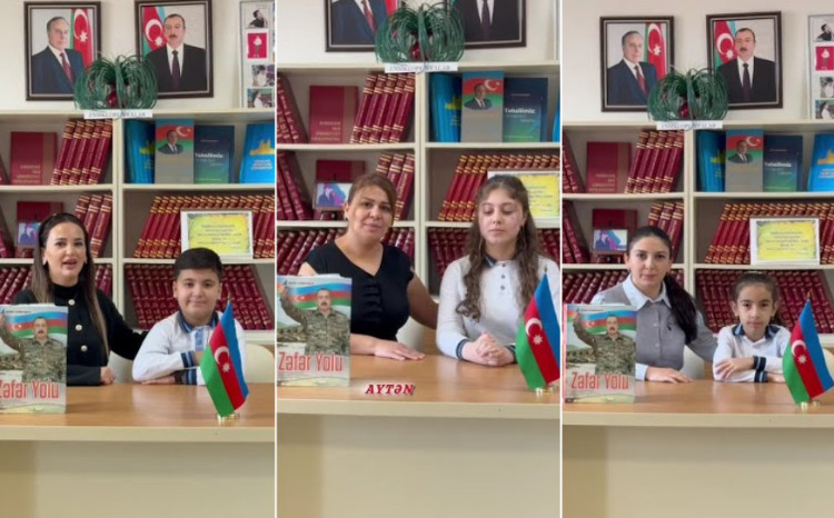 Məktəblilər ölkə başçısına təbrik ünvanlayıb - VİDEO