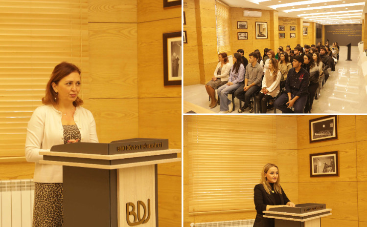 BDU-da “Heydər Əliyev və gənclər siyasəti” mövzusunda görüş 