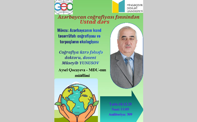 MDU-nun tələbələri üçün ustad dərsi keçirilib 