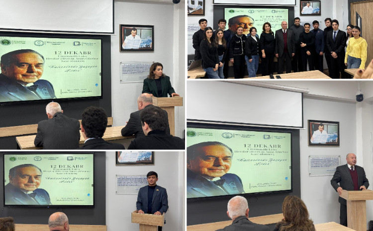 BDU-nun Biologiya fakültəsində Ulu Öndər Heydər Əliyevin anım günü qeyd olunub 