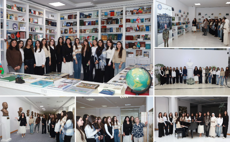 Tibb kollecinin tələbələri Mərkəzi Elmi Kitabxanaya ekskursiya ediblər 