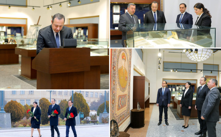 Ümummilli Liderin abidəsi və Heydər Əliyev muzeyi ziyarət olunub 