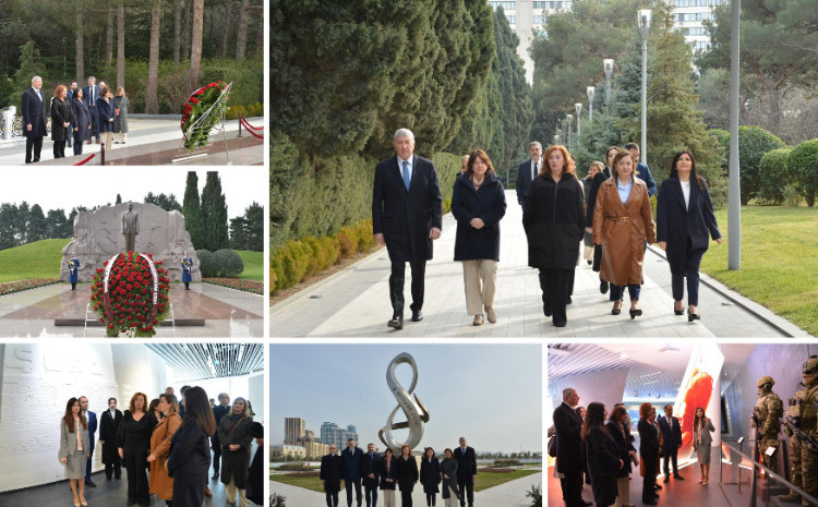 İspaniya Deputatlar Konqresinin spikeri Fəxri xiyabanı və Zəfər parkını ziyarət edib 