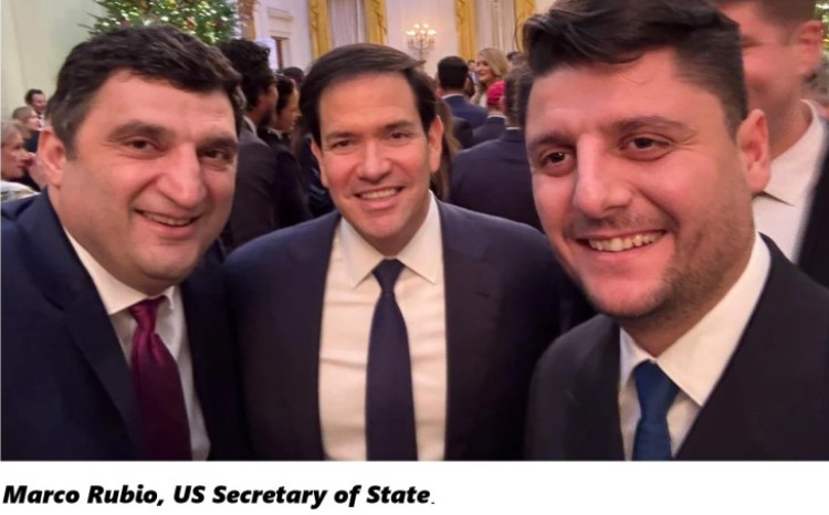 Генеральные директора грузинских компаний Orbi Group и Block Group посетили рождественскую вечеринку в Белом доме 