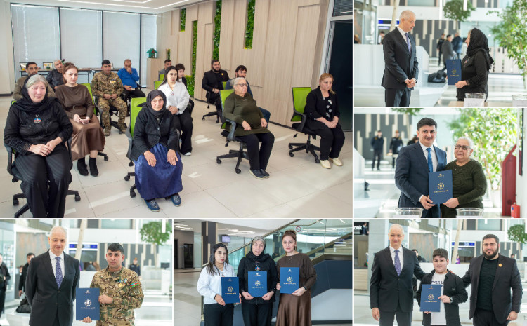 Şəhid ailələrinə və müharibə ilə əlaqədar əlilliyi olan şəxslərə daha 115 mənzil verildi 